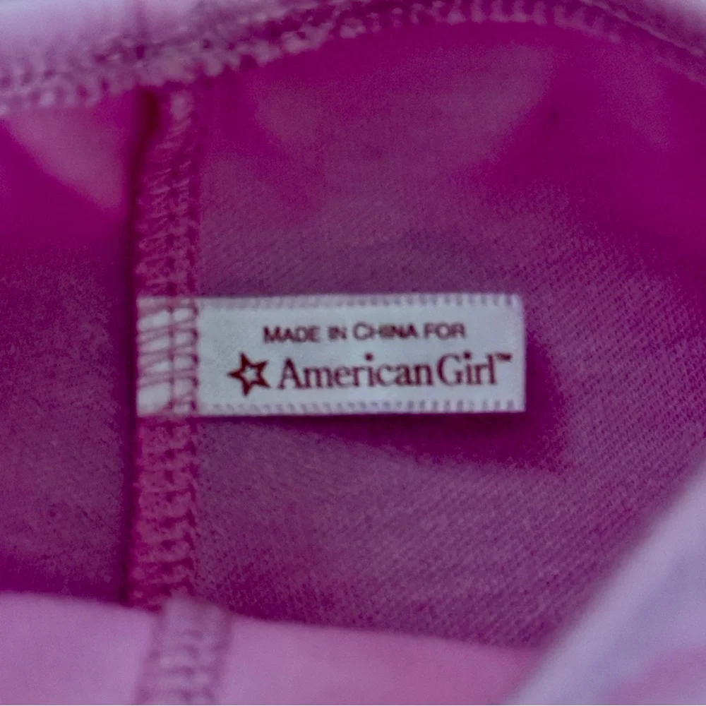 American Girl Light Pink Pajama Set with Floral Trim for 18” Julie